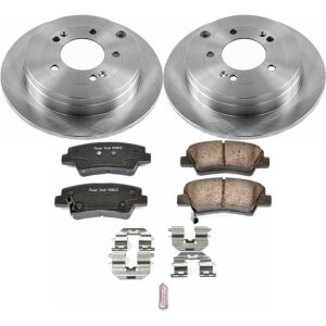 Kia Amanti Brake Kit - Rear - PowerStop - Z17 Evolution Plus Ceramic Pads + Autospecialty Rotors - `07-`09