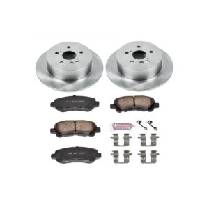 Toyota Highlander Brake Kit - Rear - PowerStop - Z17 Evolution Plus Rotors + Ceramic Pads - `08-`13