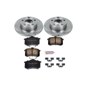 Audi A6 Quattro Brake Kit - Rear - PowerStop - Autospecialty Rotors + Z17 Evolution Plus Ceramic Pads - `99-`04