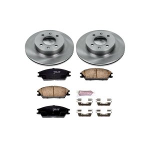 Hyundai Accent Brake Kit - Front - PowerStop - Z17 Evolution Plus Pads + Autospecialty Rotors - `03-`05