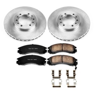 Mitsubishi Montero Brake Kit - Front - PowerStop - Autospecialty Rotors + Z17 Evolution Plus Ceramic Pads - `97-`04