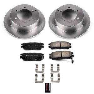 Mitsubishi Montero Brake Kit - Rear - PowerStop - Autospecialty Rotors + Z17 Evolution Plus Ceramic Pads - `91-`00