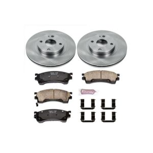 Mazda Protege Brake Kit - Front - PowerStop - OE Stock Replacement Rotors + Z17 Evolution Plus Ceramic Pads - `99-`00