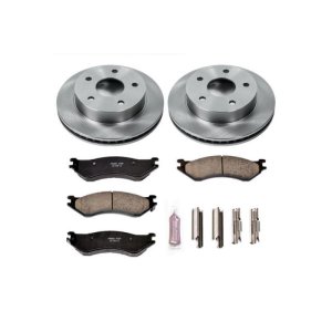 Dodge Ram 1500 Brake Kit - Front - PowerStop - Z17 Rotors + Evolution Plus Ceramic Pads - `00-`01