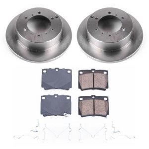 Mitsubishi Montero Brake Kit - Rear - PowerStop - Autospecialty Brake Rotors + Z17 Evolution Plus Ceramic Pads - `97-`04