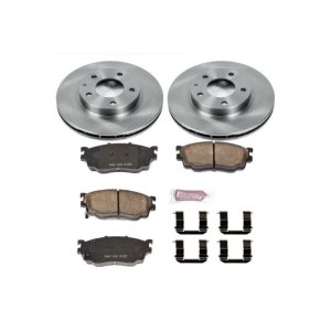 Mazda 626 Brake Kit - Front - PowerStop - Z17 Evolution Plus Ceramic Pads + Autospecialty Rotors - `98-`02