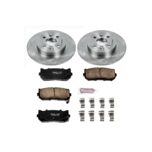 Kia Sephia Brake Kit - Rear - PowerStop - Z17 Evolution Plus Rotors + Z17 Ceramic Pads - `98-`01
