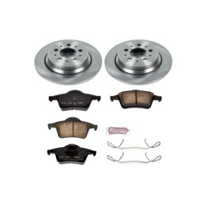 Volvo S60 Brake Kit - Rear - PowerStop - Z17 Evolution Plus Ceramic Pads + Autospecialty Rotors - `01-`09