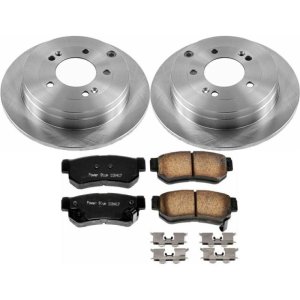 Hyundai Azera Brake Kit - Rear - PowerStop - Autospecialty Rotors + Z17 Evolution Plus Ceramic Pads - `06-`09