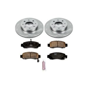 Honda Insight Brake Kit - Front - PowerStop - Autospecialty Rotors + Z17 Evolution Plus Ceramic Pads - `00-`06