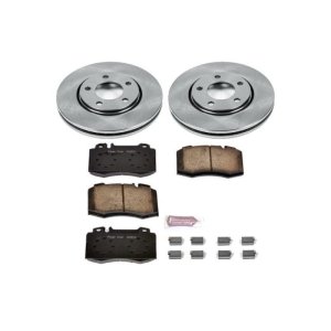 Chrysler Town & Country Brake Kit - Front - PowerStop - Z17 Evolution Plus Ceramic Pads + Autospecialty Rotors - `03-`07