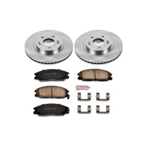 Hyundai Santa Fe Brake Kit - Front - PowerStop - Z17 Evolution Plus Ceramic Pads + Autospecialty Rotors - `01-`06