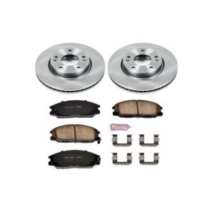 Hyundai Santa Fe Brake Kit - Front - PowerStop - Z17 Evolution Plus Ceramic Pads + Autospecialty Rotors - `01-`05