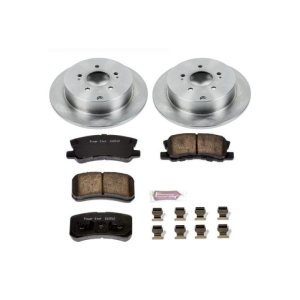 Mitsubishi Endeavor Brake Kit - Rear - PowerStop - Autospecialty Brake Rotors + Z17 Evolution Plus Ceramic Pads - `04-`11