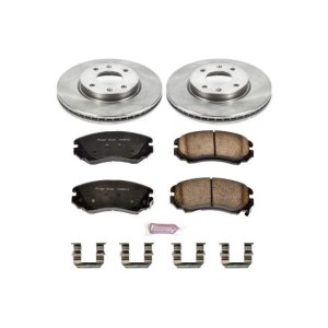 Hyundai Sonata Brake Kit - Front - PowerStop - Autospecialty, Z17 Evolution Plus Ceramic Pads - `03-`05