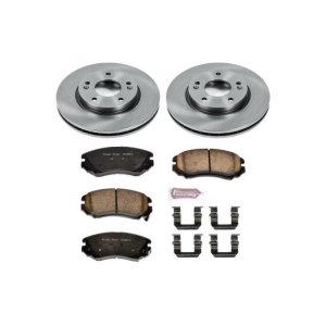 Hyundai Elantra Brake Kit - Front - PowerStop - Autospecialty Rotors + Z17 Evolution Plus Ceramic Pads - `07-`10