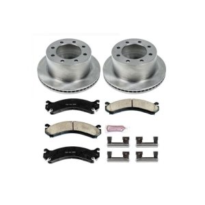 Chevrolet Silverado 3500 Brake Kit - Rear - PowerStop - Z17 Evolution Plus Ceramic Pads + Autospecialty Rotors - `01-`06