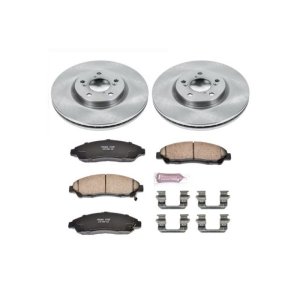 Acura MDX Brake Kit - Front - PowerStop - Autospecialty Rotors + Z17 Evolution Plus Ceramic Pads - `07-`13