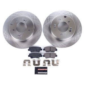 Hyundai Azera Brake Kit - Rear - PowerStop - Autospecialty Rotors + Z17 Evolution Ceramic Pads - `12-`17