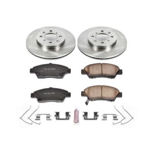 Honda Fit Brake Kit - Front - PowerStop - Z17 Evolution Plus Ceramic Pads + Autospecialty Rotors - `09-`14