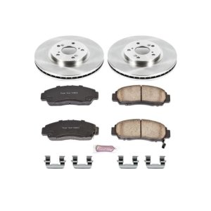Acura TSX Brake Kit - Front - PowerStop - Z17 Evolution Plus Ceramic Pads + Autospecialty Rotors - `11-`14