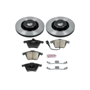 Volkswagen CC Brake Kit - Front - PowerStop - Z17 Evolution Plus Ceramic Pads + Autospecialty Rotors - `09-`11