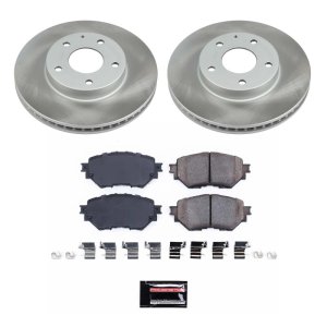 Ford Expedition Brake Kit - Front + Rear - PowerStop - Z17 Evolution Plus Ceramic Pads + Autospecialty Rotors - `00-`02
