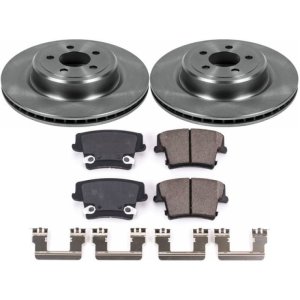 Dodge Magnum Brake Kit - Rear - PowerStop - Autospecialty Rotors + Z17 Evolution Plus Ceramic Pads - `06-`08