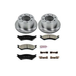 Dodge Ram 2500 Brake Kit - Rear - PowerStop - Autospecialty Rotors + Z17 Ceramic Pads - `01-`02