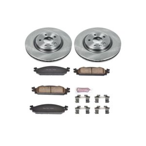 Ford Flex Brake Kit - Front - PowerStop - Autospecialty Rotors + Z17 Evolution Plus Ceramic Pads - `09-`11