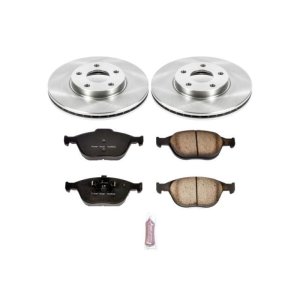Ford Transit Connect Brake Kit - Front - PowerStop - Autospecialty Rotors + Z17 Evolution Plus Ceramic Pads - `10-`13