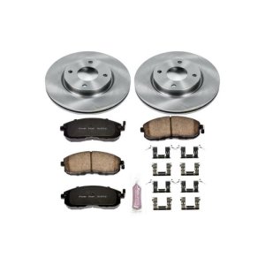 Nissan Cube Brake Kit - Front - PowerStop - Z17 Evolution Plus Rotors + Ceramic Pads - `09-`14 Nissan Cube Brake Kit - Front - PowerStop - Z17 Evolution Plus Rotors + Ceramic Pads - `09-`14