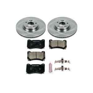 Hyundai Genesis Brake Kit - Front - PowerStop - Z17 Stock Replacement + Evolution Plus Ceramic Pads - `09-`14