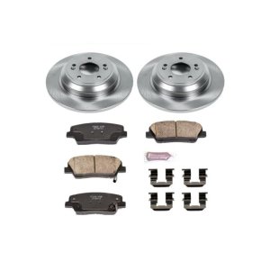 Hyundai Genesis Brake Kit - Rear - PowerStop - Z17 Evolution Plus Ceramic Pads + Autospecialty Rotors - 2009