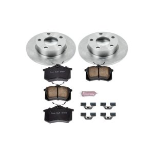 Volkswagen Passat Brake Kit - Rear - PowerStop - Z17 Evolution Plus Ceramic Pads + Autospecialty Rotors - `99-`05