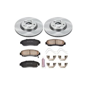Honda Odyssey Brake Kit - Front - PowerStop - OE Style Rotors + Z17 Evolution Plus Ceramic Pads - `11-`14