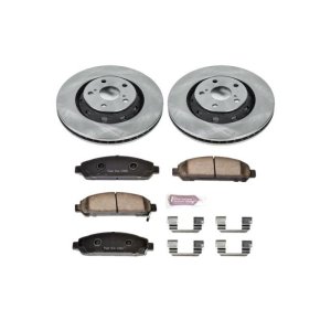 Toyota Venza Brake Kit - Front - PowerStop - Z17 Evolution Plus Ceramic Pads + Autospecialty Rotors - `09-`16