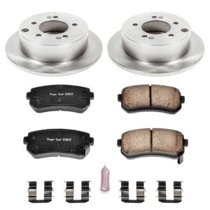 Kia Forte Brake Kit - Rear - PowerStop - OE Stock Replacement Rotors + Z17 Evolution Plus Ceramic Pads - `10-`13