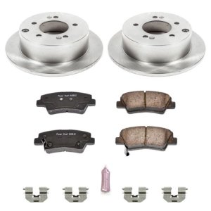 Kia Soul Brake Kit - Rear - PowerStop - Autospecialty Rotors + Z17 Evolution Plus Ceramic Pads - `10-`13
