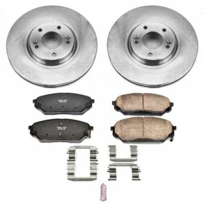 Hyundai Veracruz Brake Kit - Front - PowerStop - Z17 Evolution Plus Rotors + Ceramic Pads - `07-`12