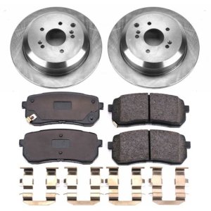 Hyundai Veracruz Brake Kit - Rear - PowerStop - OE Style Rotors + Z17 Evolution Plus Ceramic Pads - `07-`12
