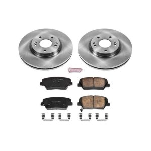 Hyundai Santa Fe Brake Kit - Front - PowerStop - Z17 Evolution Plus Ceramic Pads + Autospecialty Rotors - `10-`12 Hyundai Santa Fe Brake Kit - Front - PowerStop - Z17 Evolution Plus Ceramic Pads + Autospecialty Rotors - `10-`12