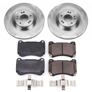 Hyundai Equus Brake Kit - Front - PowerStop - Auto Specialty Rotors + Z17 Ceramic Pads - 2011