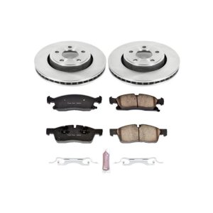 Dodge Durango Brake Kit - Front - PowerStop - Z17 Evolution Plus Ceramic Pads + Autospecialty Rotors - `11-`19