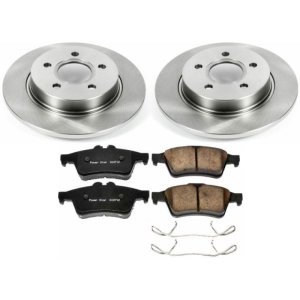 Ford Focus Brake Kit - Rear - PowerStop - Z17 Evolution Plus Ceramic Pads + Autospecialty Rotors - `12-`18