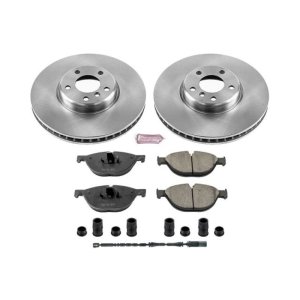 BMW ActiveHybrid 7 Brake Kit - Front - PowerStop - Z17 Evolution Plus Ceramic Pads + Autospecialty Rotors - `13-`15
