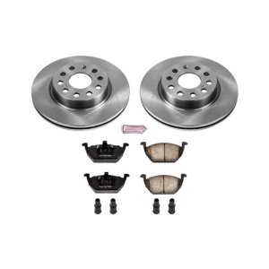 Volkswagen Jetta Brake Kit - Front - PowerStop - Z17 Evolution Plus Ceramic Pads + Autospecialty Rotors - `11-`15