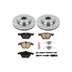 BMW 335i Brake Kit - Front - PowerStop - Z17 Evolution Plus Ceramic Pads + Autospecialty Rotors - `11-`13