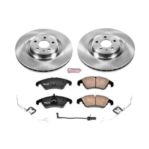 Audi S4 Brake Kit - Front - PowerStop - Z17 Evolution Plus Ceramic Pads + Autospecialty Rotors - `10-`11