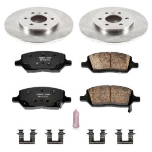 Buick Terraza Brake Kit - Rear - PowerStop - Autospecialty Rotors + Z17 Evolution Plus Ceramic Pads - 2006